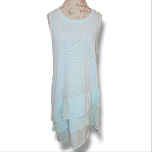 dylan By True Grit Sleeveless Asymmetric 3 layer Tank Dress - Size Medium